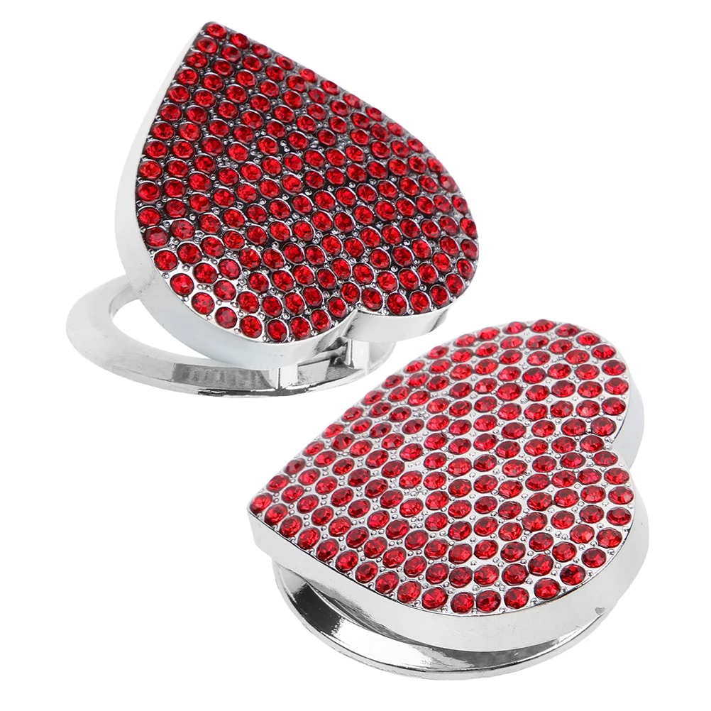 

2pcs Bling Car Ignition Button Cover Rhinestone Engine Cover Scratch Resistant Push Start Protector For Women Interior Stylish