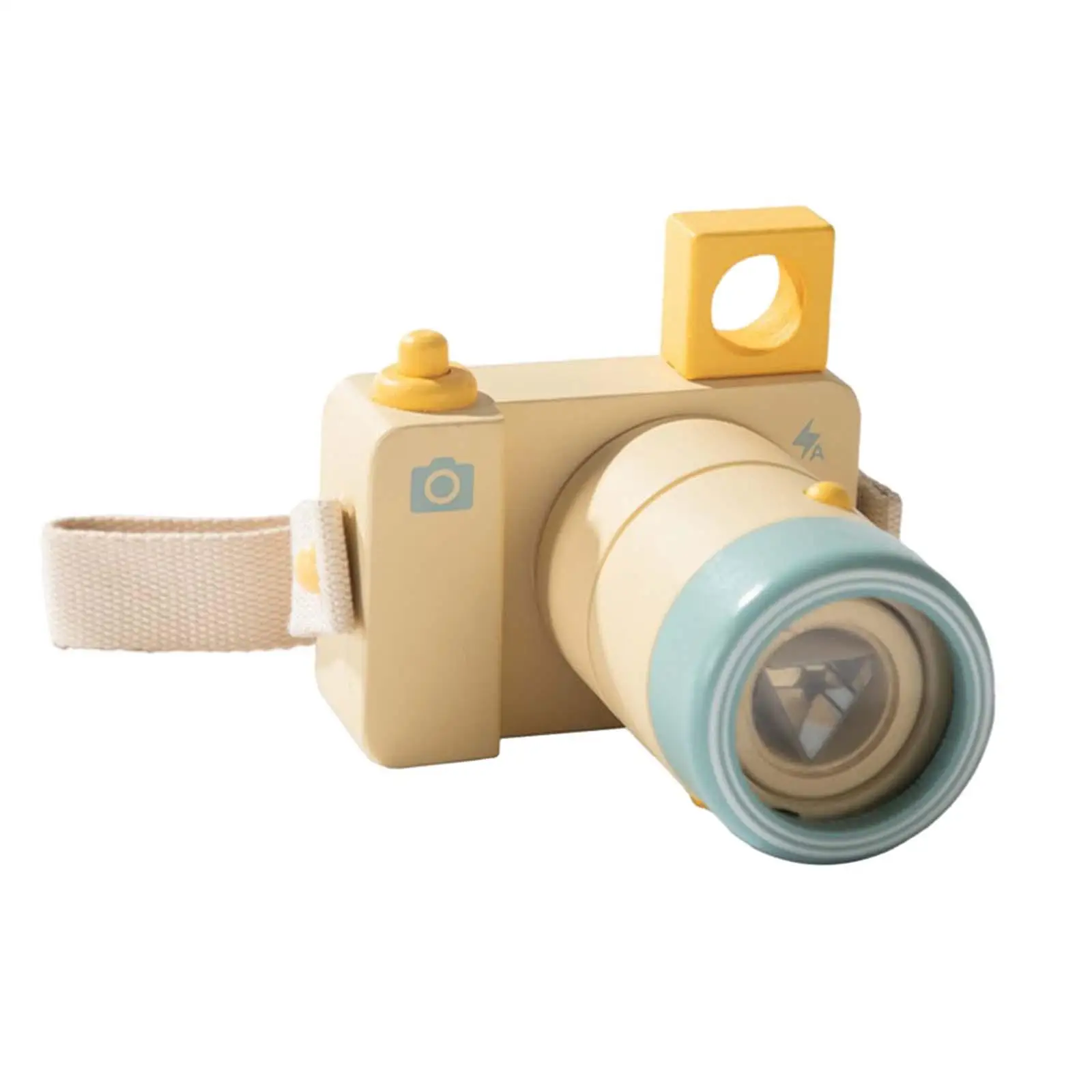 Wooden Simulation Camera Toy, DIY Camera, Creative Children's Gift,