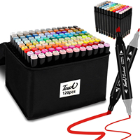 40/60/80/120 Random Colour Makrers Pen Alcohol Drawing Markers Dual Tip Permanent Sketch Markers Graffiti Manga Art Supplies