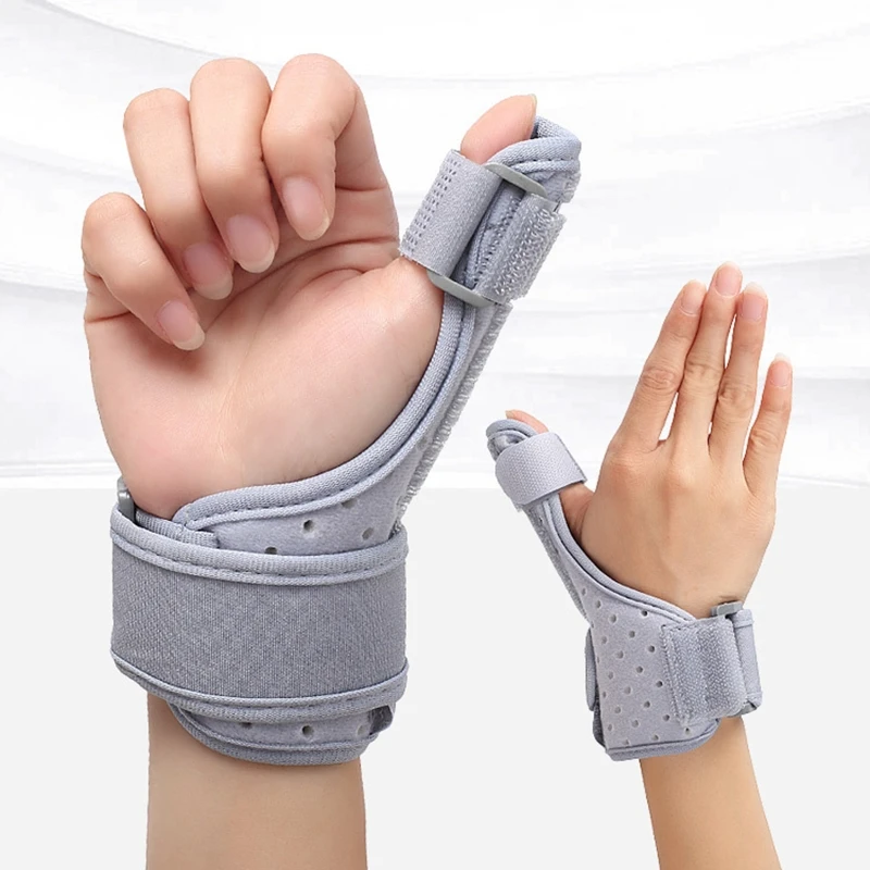 Aluminum Brace Support Guard Splints Compression Finger Splint Adjustable Immobilizer Braces and Wrist Support for Broken