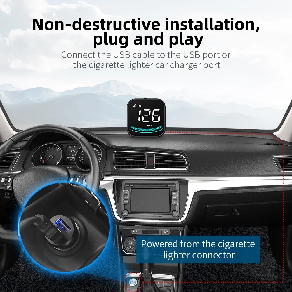 HUD G4 G4S GPS Speedometer Head-Up Display Auto Speed Alarm HUD Smart Digital On-board Computer for Car electronic accessories