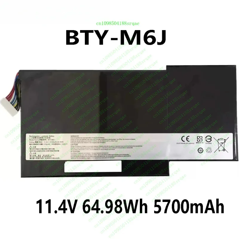 

BTY-M6J 11.4V 64.98Wh 5700mAh Laptop Battery For MSI GS63 GS63VR GS73 GS73VR 6RF Stealth"% Test"