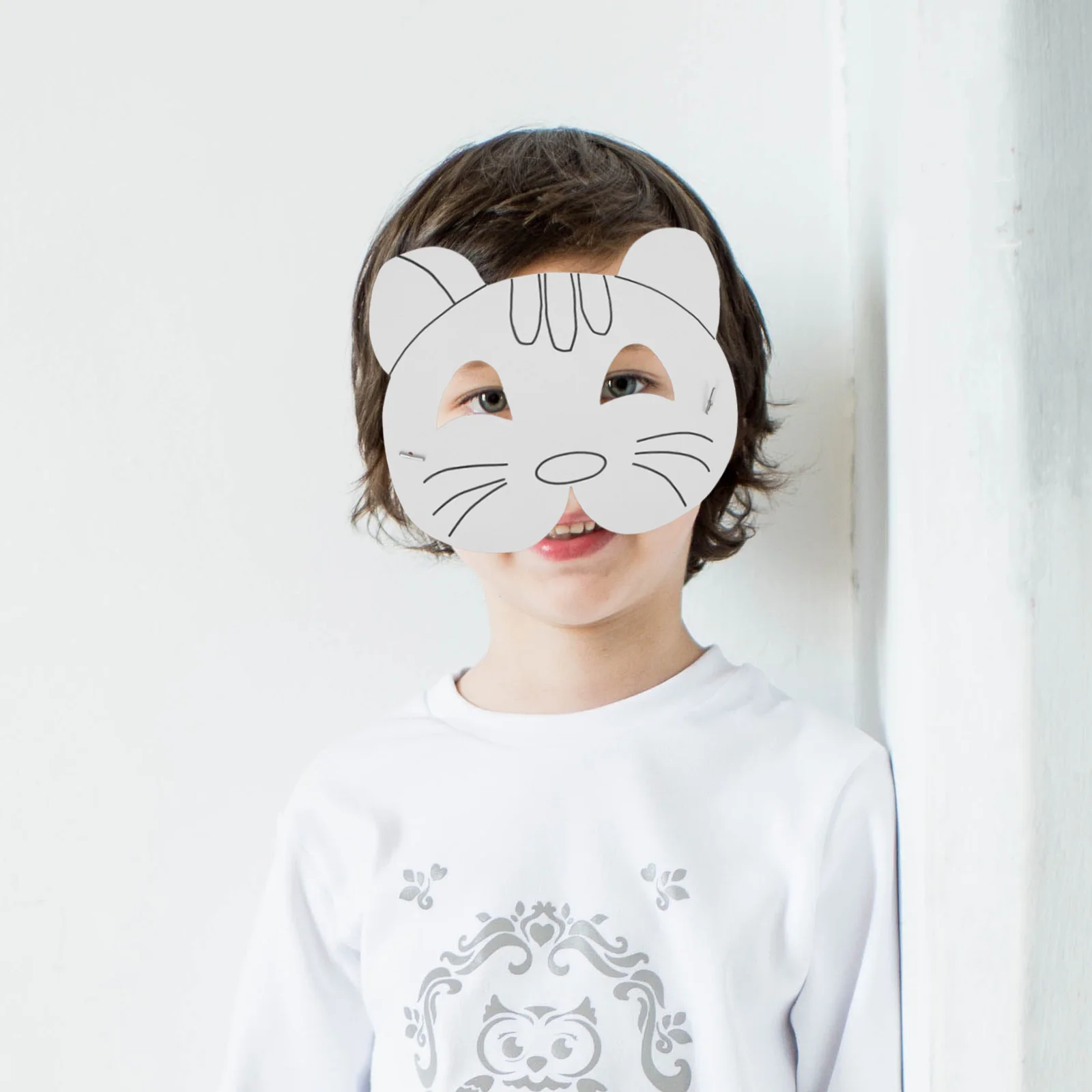 10 шт. пустая маска для рисования своими руками бумажные маски ручной работы маскарад свадебная вечеринка пользу дети ремесло активность неокрашенная основа маски