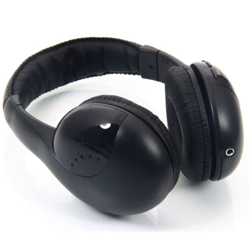 

Mh2001 Wireless Stereo Headset 3.5Mm Audio Interface For Phones Computers Black Gold-Plated Pin High-Quality Sound