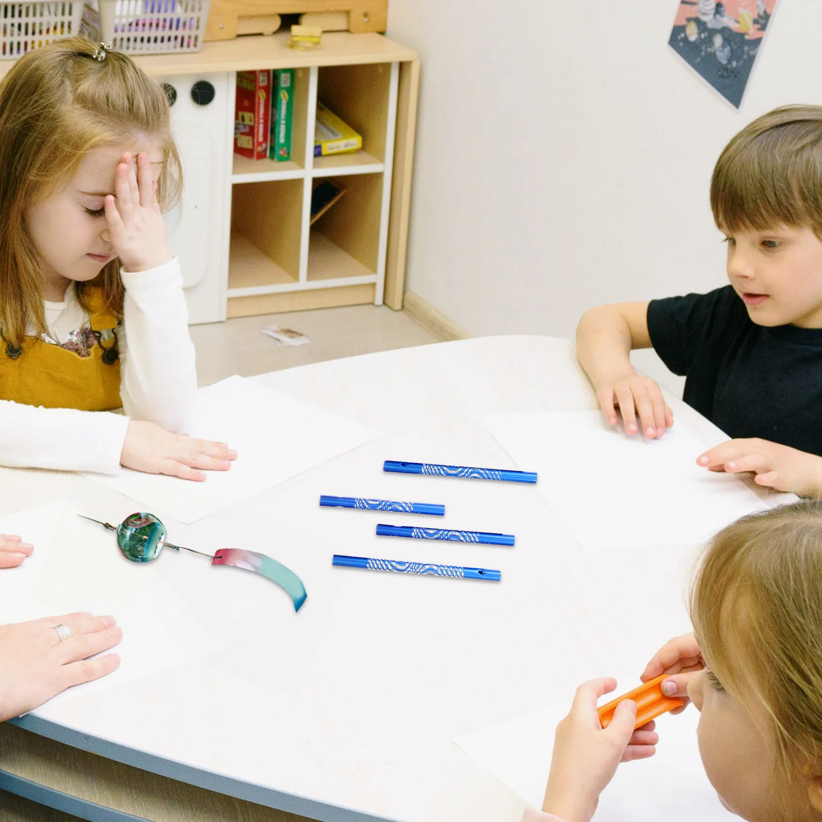 

24Pcs Metal Wind Chime DIY Tubes Replacement Parts for Garden Porch Decoration Melodious Relaxing Craft Material