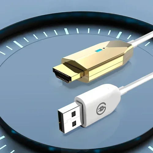 Imagen 2 del producto Transmisor y receptor de vídeo inalámbrico de 30m, extensor Compatible con HDMI, Cable adaptador de pantalla, espejo de pantalla para cámara, PC a TV