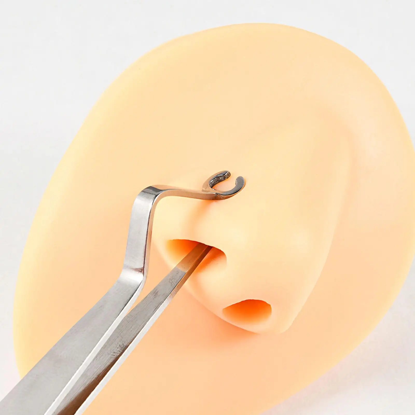 

Body Piercing Tool Straight Needle Pipe Clamp for Eyebrow Belly Tongue Studs
