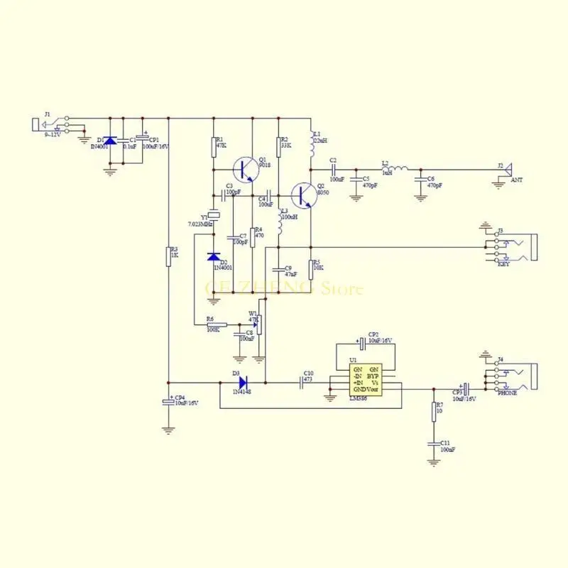 

E56B QRP 4.1 Версия DIY SET SETWAVE RAIDEST RAMITER MODULE MODULE MODULE