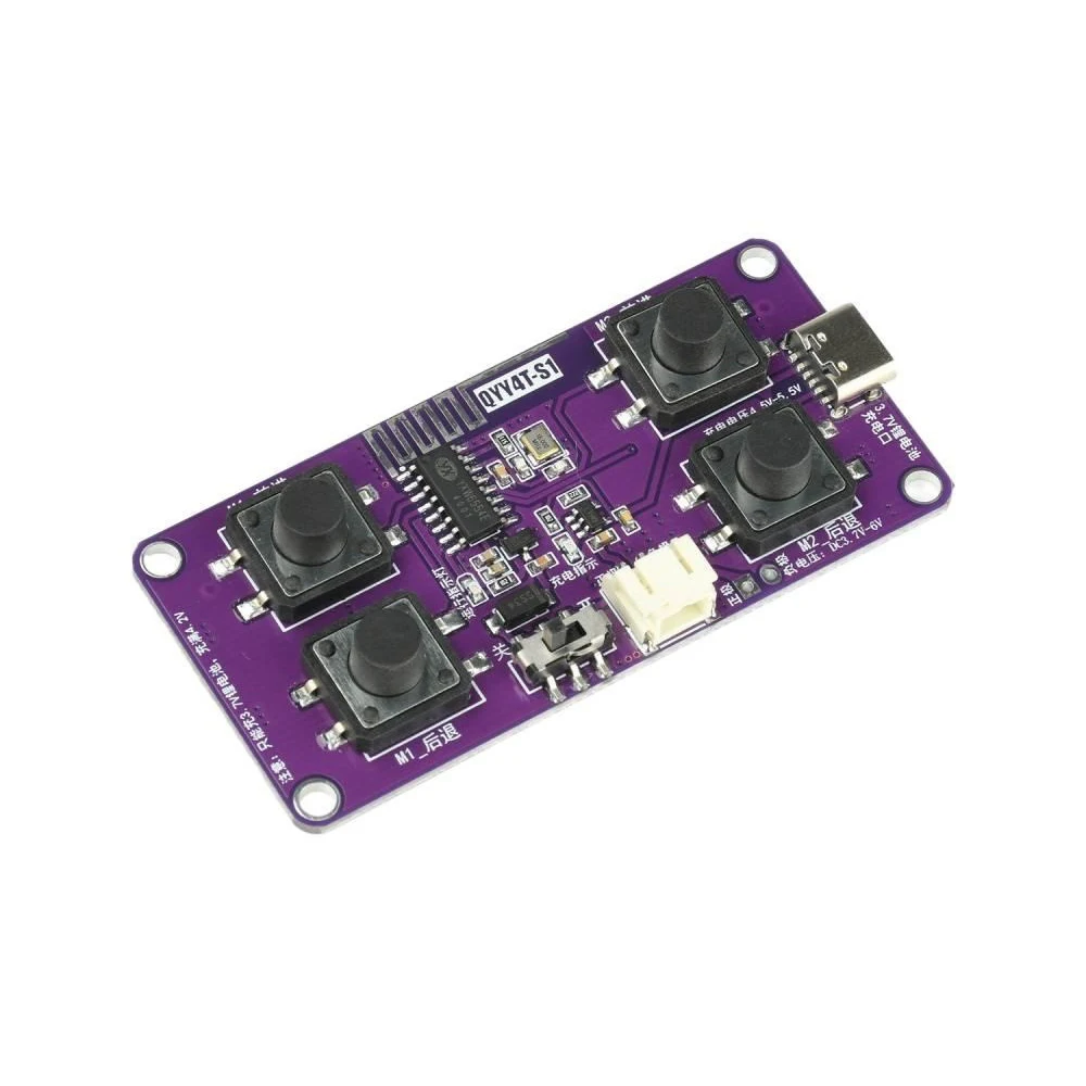2.4G Rechargeable 4CH RC Receiver Module Kit DIY Wireless Remote Control Car Mechanical Device Part Type-C Charging Auto Pairing