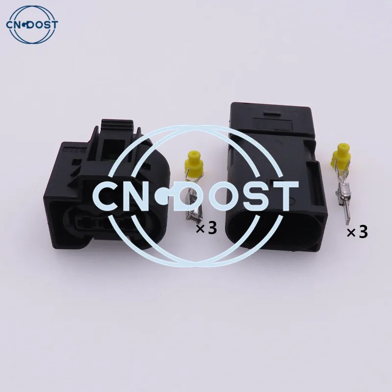 

1 Set 3 Pin 09441311 22140492050 Injector Car Socket ABS Sensor Plug Wire Cable Connector AC Assembly For Benz BMW Kostal