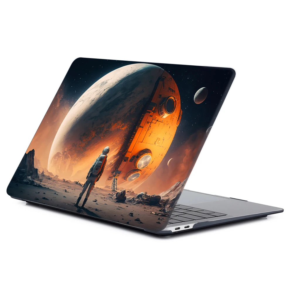 الخيال العلمي كوكب نمط شل لماك بوك اير 13 M4 2025 غطاء M3 A3113 2024 الهواء 13.6 حافظة كمبيوتر محمول ل برو M2 13.3 14 16 حافظة طباعة #4