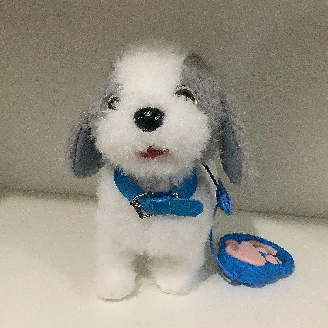 Peluche electrónico de simulación para niños y niñas, juguetes interactivos musicales para caminar, ladrar y cantar, muñeca Linda para cachorros, regalo