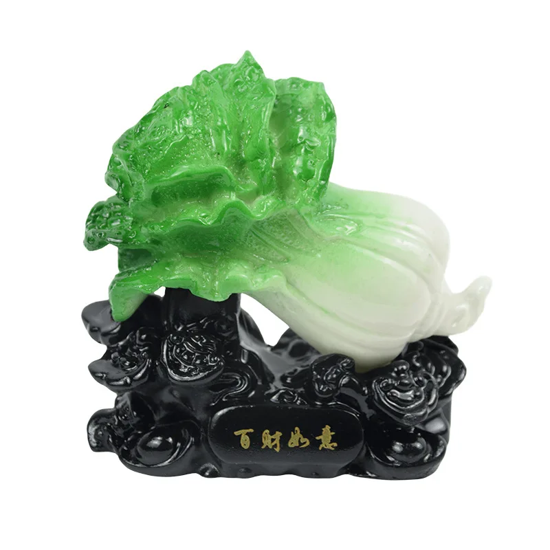 New Good symbolism creative desktop ornaments home hotel office decorations cabbage lucky tree koi carp resin handicrafts gifts