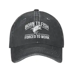 Born to Fish-Casquette de baseball pour hommes et femmes, chapeau de sport réglable, dépendance à la pêche, chapeau de papa, été