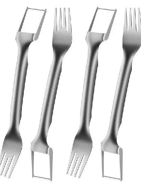 4pcs-watermelon-fork-slicer-cutter-watermelon-divider-geometric-pattern-business-casual-style-magnetic-attraction-shape