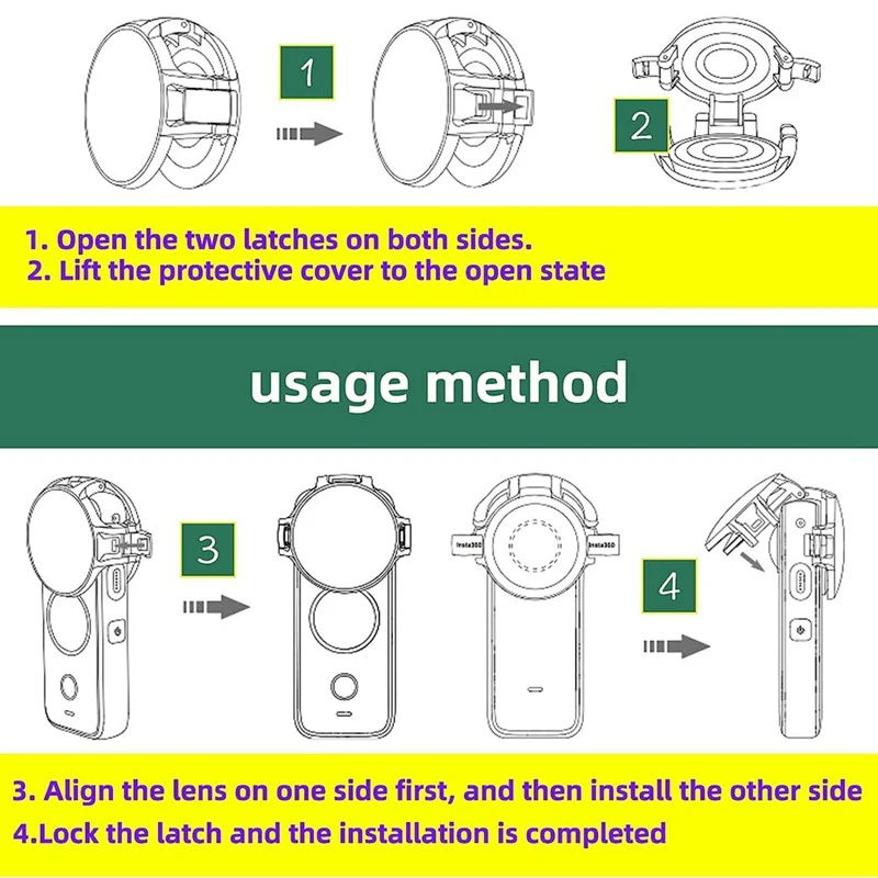 Camera Premium Lens Guards 10M Accessories Waterproof Complete Protection For Insta 360 ONE X2 Action Camera