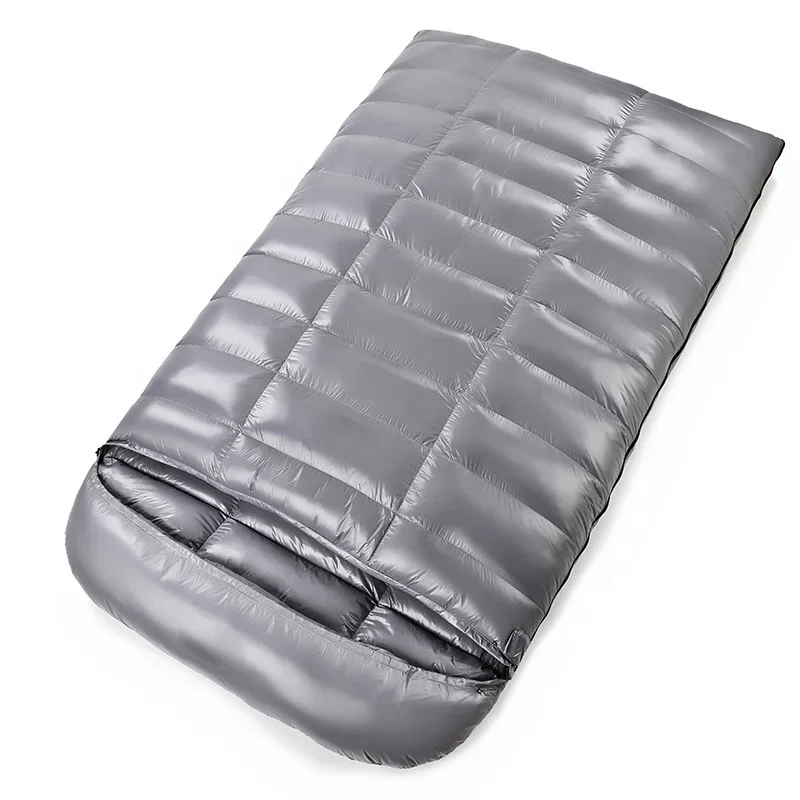 LIPEAN 400T 20D Waterproof Nylon 90% Duck Down Double Person Sleeping Bag for Couple