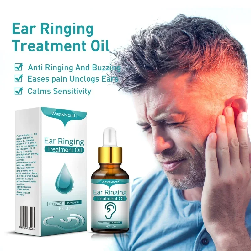 

Ear Ringing Relieving Drops Relieve Deafness Tinnitus Itching Earache Care Treatment Ear Hard Hearing cleaning dry earwax Oil