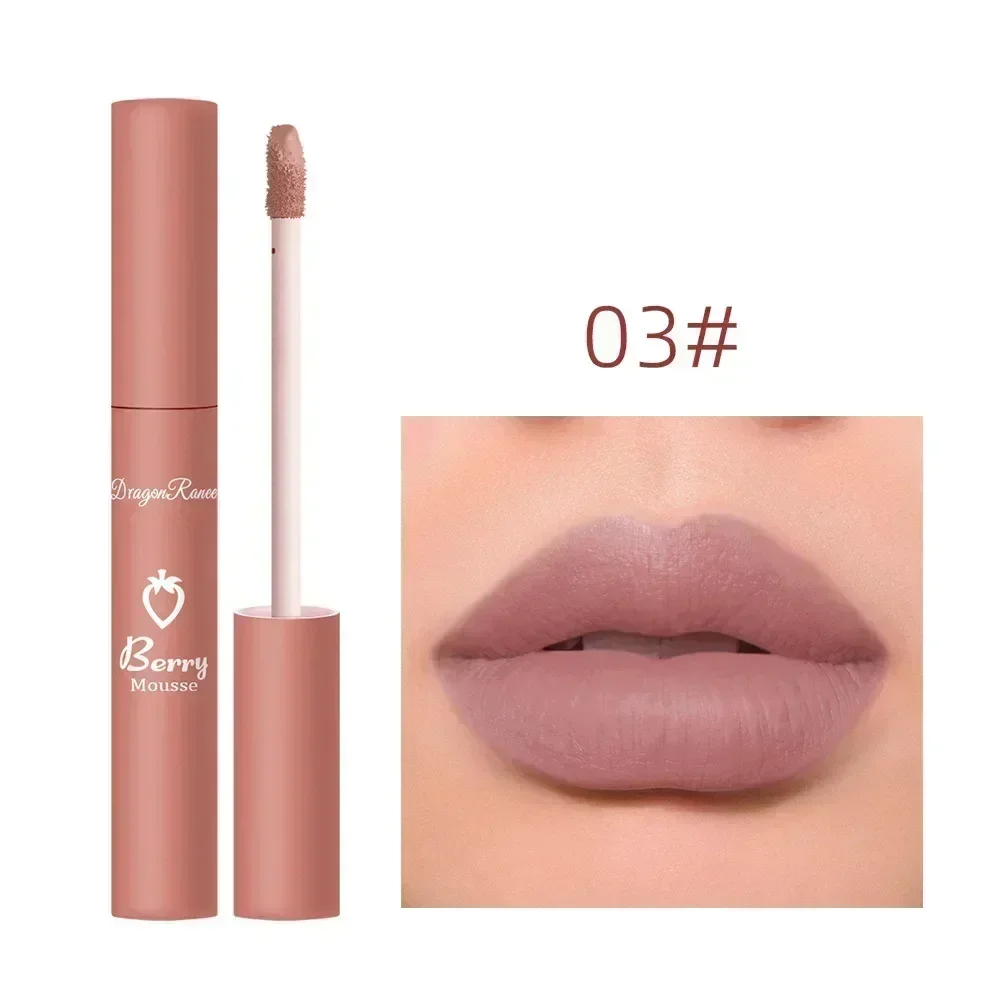 Waterproof Liquid Lipstick 12 Colors Matte Nude Lip Gloss Brown Pigment Dark Red Lasting Velvet Lipstick Women Makeup Lip Glaze