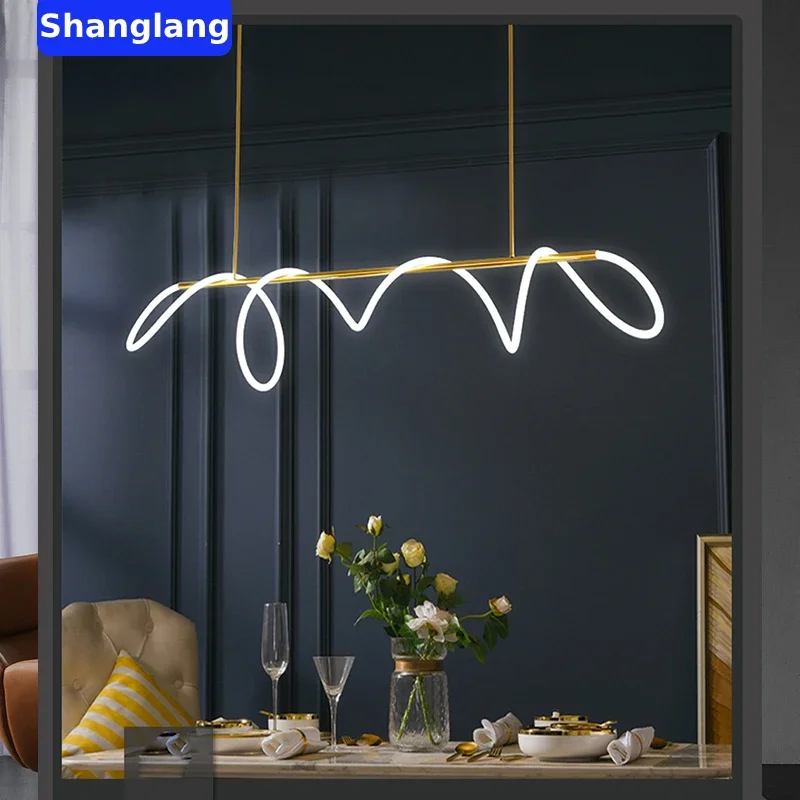 Morden LED Chandelier For Living Room Hanging Lamps Dimmable Pendant Light Suspension Luminaire Lampen For Dinning Room