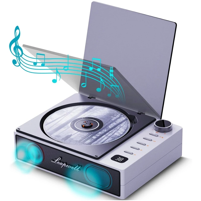 

Professional 3.5MM Portable CD Player Surround Sound FM Radio USB MP3 Disk CD Player With Bluetooth Speaker High Quality Walkman