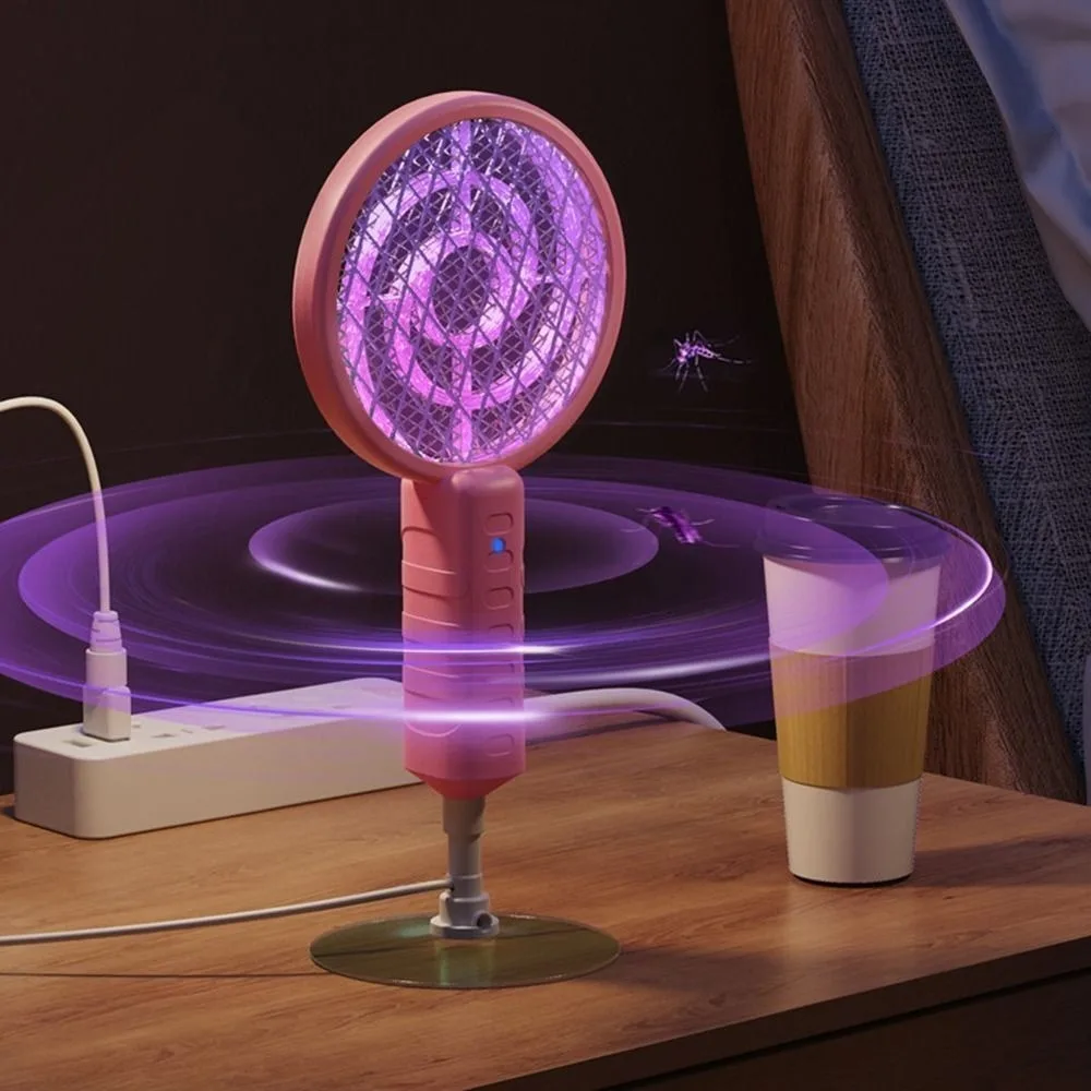 

New UV Light Mosquito Swatter Mini USB Insect Racket Non-toxic Mosquito Trap Lamp Home