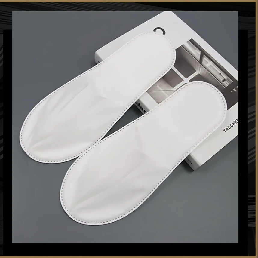 20pcs (10 pairs) of disposable slippers soft and comfortable guest slippers, stylish starry sole, suitable for hotels and travel
