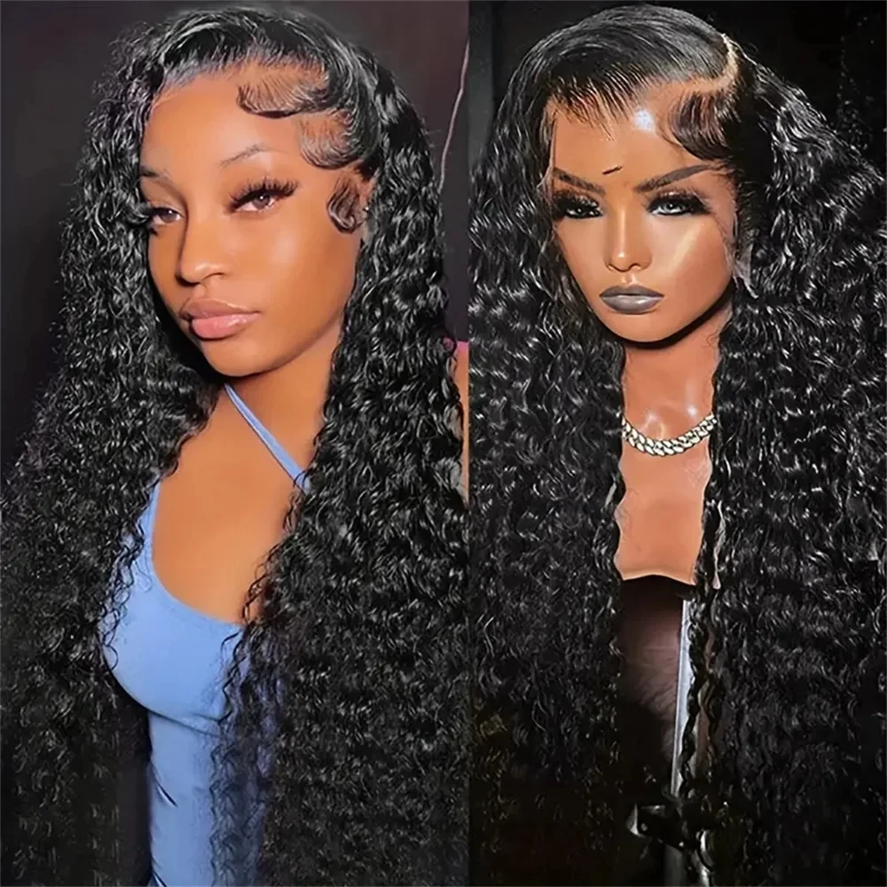 250% 30 32Inch 13x6 Loose Deep Wave Lace Frontal Wigs Brazilian Water Curly 13x4 Lace Front Human Hair Glueless Wigs For Women