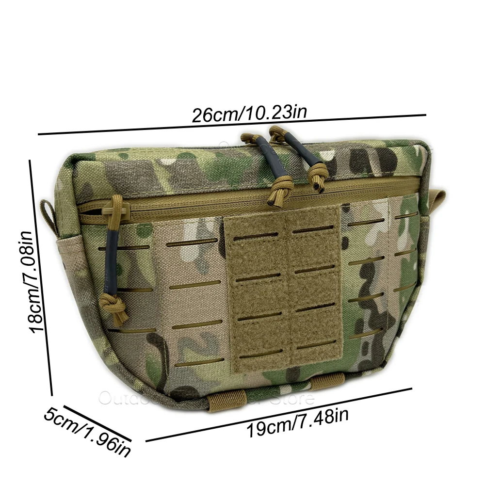 التكتيكية مول الصدر تلاعب قطرة تفريغ كيس مزموم البطن تفريغ قطرة الحقيبة للصيد الادسنس سترة الصدر معدات الملحقات حقيبة #6