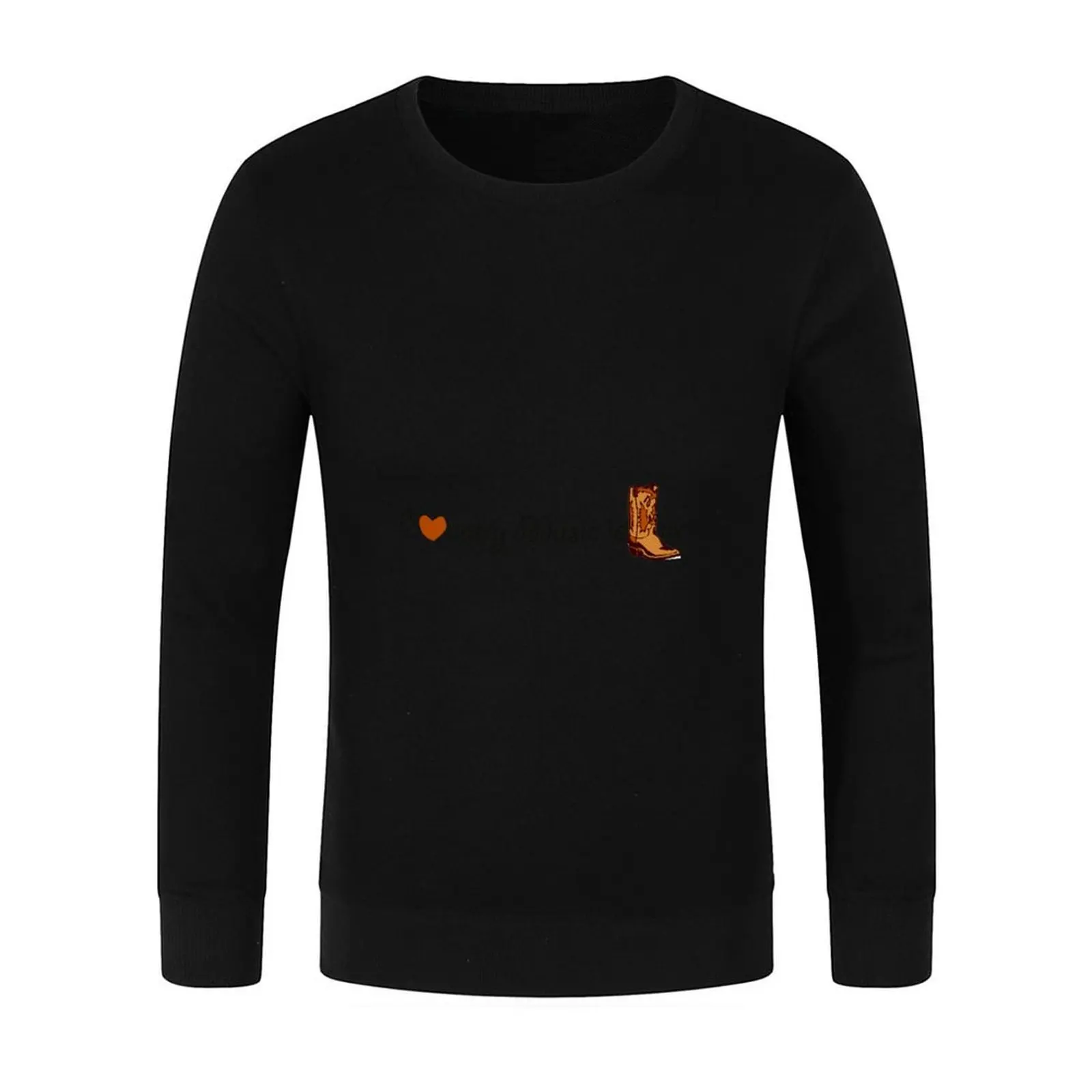 موسيقى الريف هو الحب السترة الخريف سترة الرجال ملابس رجالي الرجال العرق قميص الخريف منتجات جديدة بلوزات الرسم