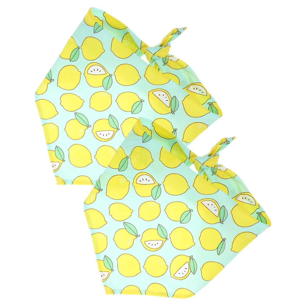 

2pcs Summer Pet Scarves Lightweight Dog B Triangular Decor for Parties Weddings Carnivals Ocean Theme Accessories