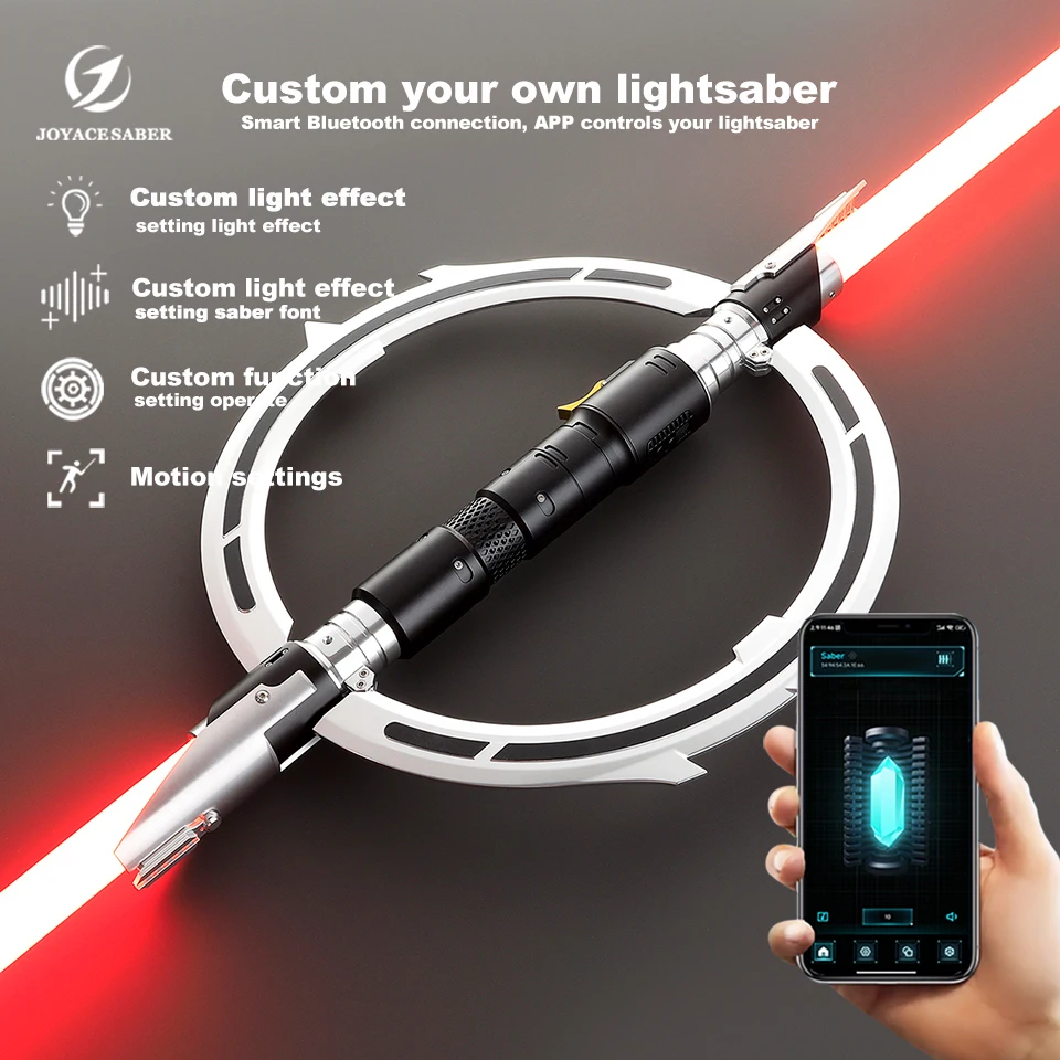 

Pixel Lightsaber Inquisitor Marrok Double-edged Light Saber Neopixel Laser Sword Metal Handle Cosplay Heavy Dueling Xenopixel