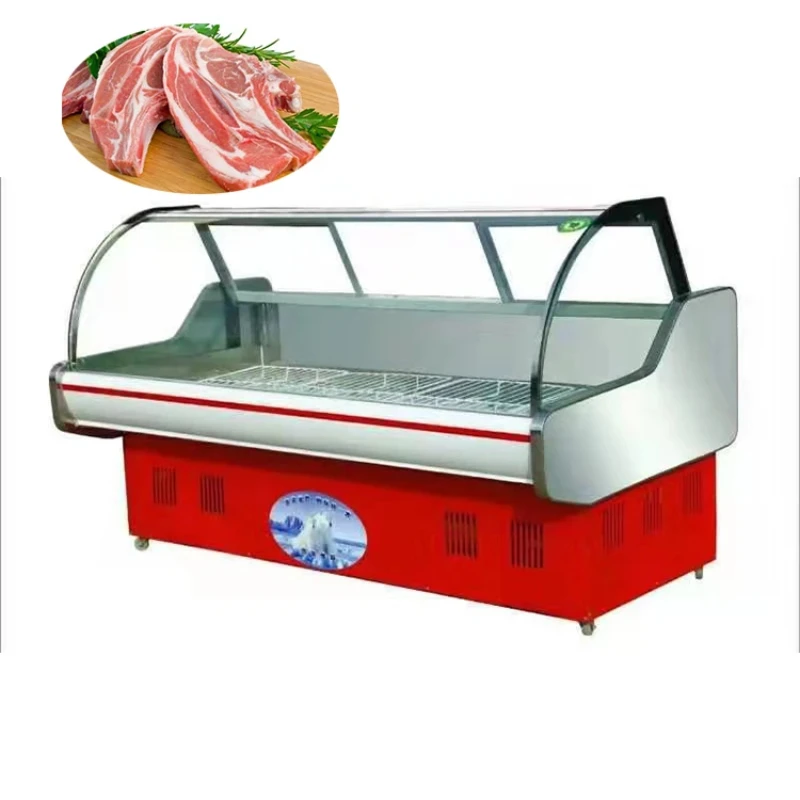 Commercial Cooler Meat Display Chiller Butchery Fridge Deli Display Case Meat Display Fridge Meat Freezer Cooler Fridge