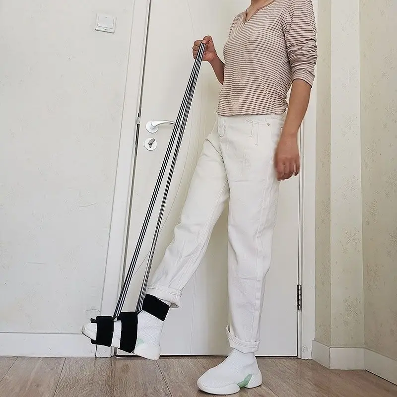Stroke Rehab Leg Lifting Helper Paralyzed Stroke Walking Aid Leg Lift Assistance Strap Senior  Elastic Band Moving Legs Steps