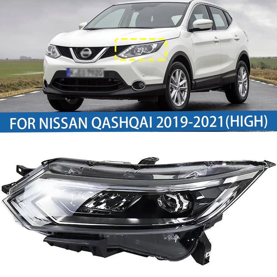 

For Nissan Qashqai 2019 2020 2021 Front Bumper LED Head Light Headlamp Driving Headlight Turn Signal Light