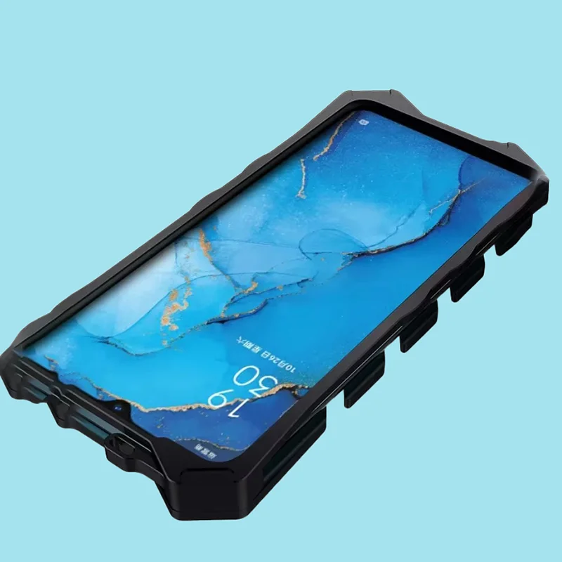 

Suitable for Reno3 mobile phone metal mobile phone case anti-fall oppok7 mobile phone case mobile phone protective case