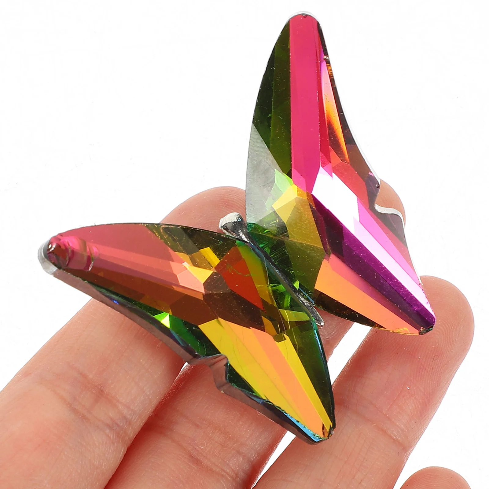 

2Pcs Rhinestone Butterfly Alloy Applique Patch Clothes Decor Sewing Accessories for Shoes Jackets Bags Applique Patches