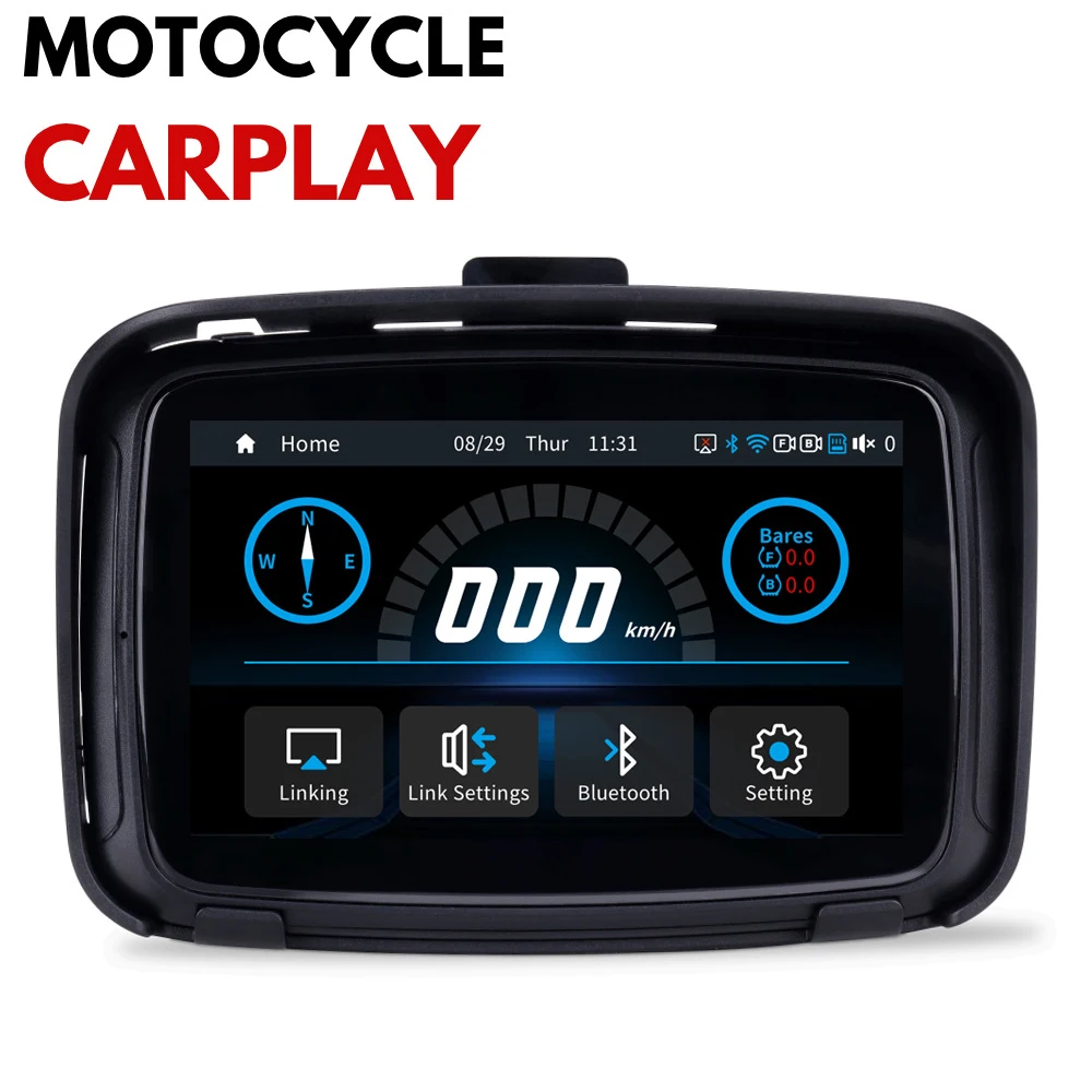 2026 Motor Auto GPS-navigatie Draadloos Apple Carplay Android Auto Auto GPS-navigatie IPX7 Waterdicht Bluetooth Google-kaart