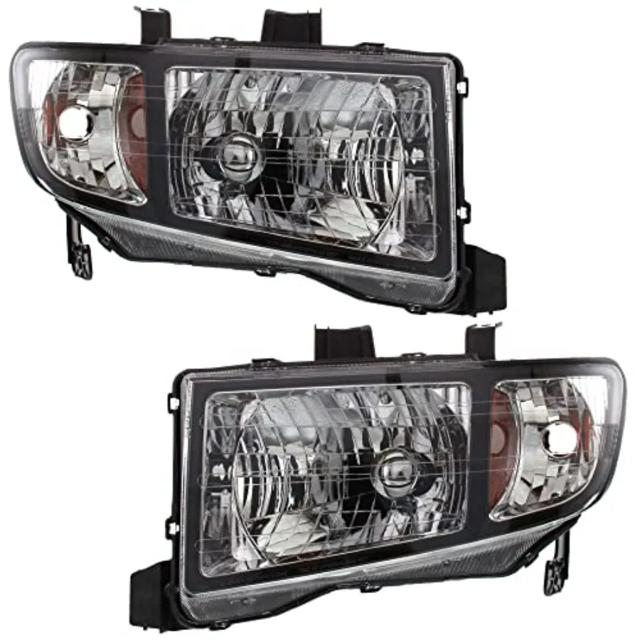 

Driver and Passenger Side Headlight for Honda Ridgeline 2006-2008 Halogen Fits EX-L LX RT RTL RTS RTX Replaces 33151SJCA02 3310