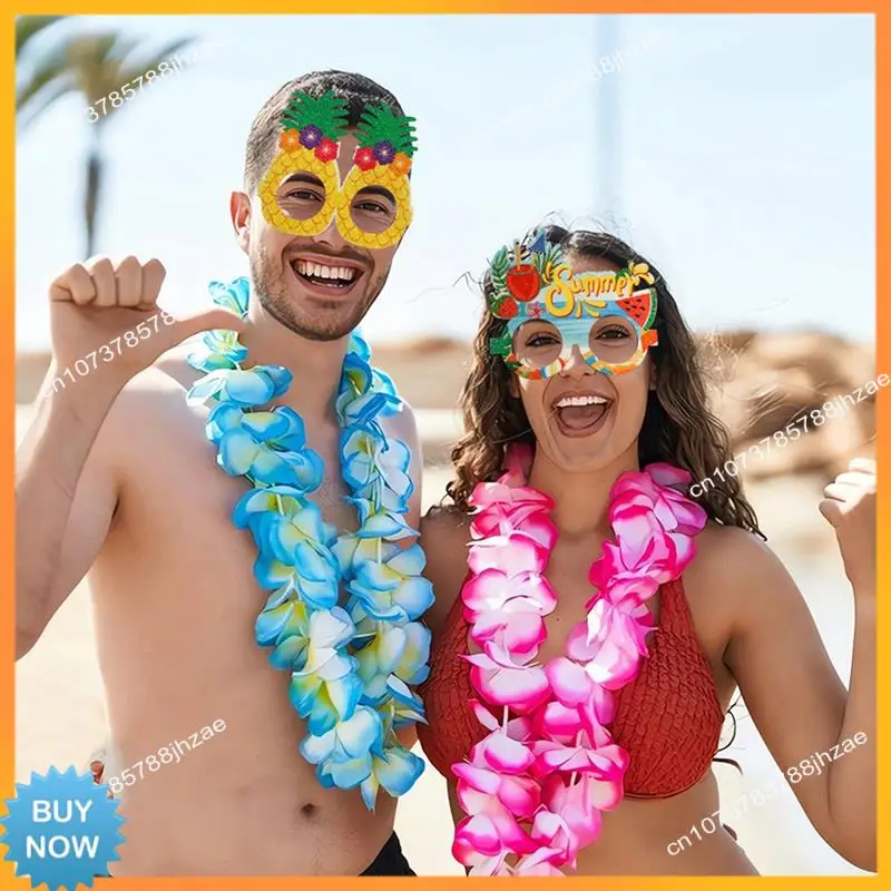 A10R 1 조각 여름 하와이안 안경 표시된 대로 펠트 + 플라스틱 코코넛 나무 사진 안경 프레임,H