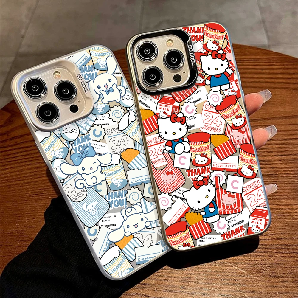 Cartoon Hello Kitty Phone Case for Infinix Hot 8 9 10 12 20 30 30i Play Smart 5 6 7 8 Plus Spark 20 10 Pro Shockproof Back Cover