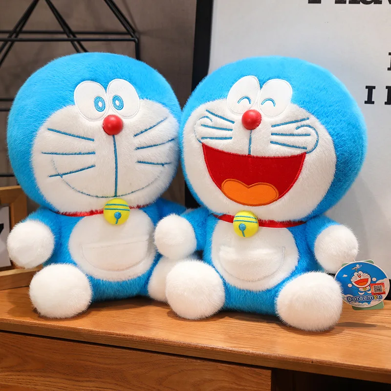 

Мультяшная плюшевая игрушка Doraemon Kawaii, мягкая кукла-животное, аниме-фигурки, украшение комнаты, подарки на день рождения для подруги