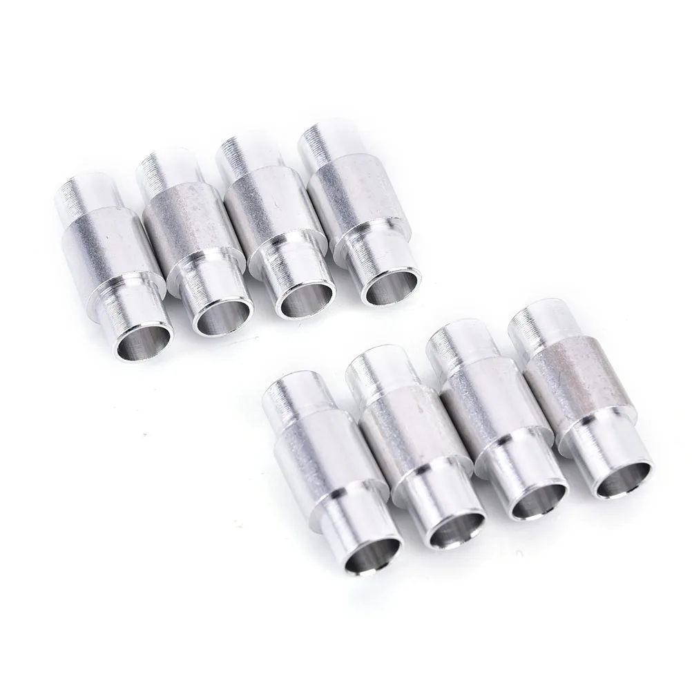 New 8pc Aluminum Alloy 6mm Axles Roller Skate Shoes 608 Bearing Spacer Slalom Skateboard Longboard Wheels Bearing Bushing Sleeve