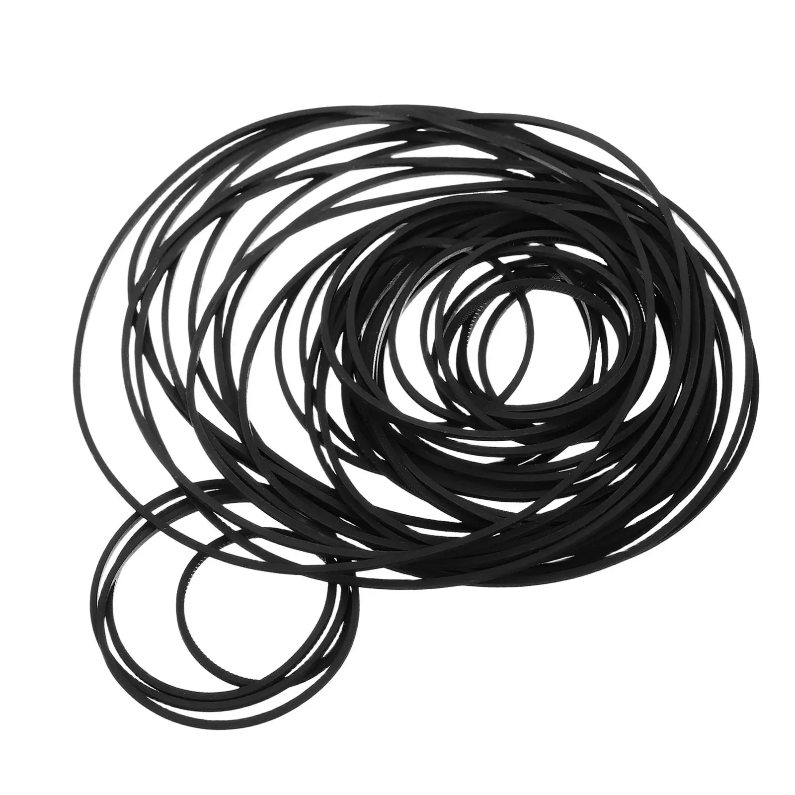 

50 Pcs Tape Recorder Belt Cassette Belts Mini Player Rubber Repair Kit Replacement Drive Belts Cassette Toy Musical Instrument