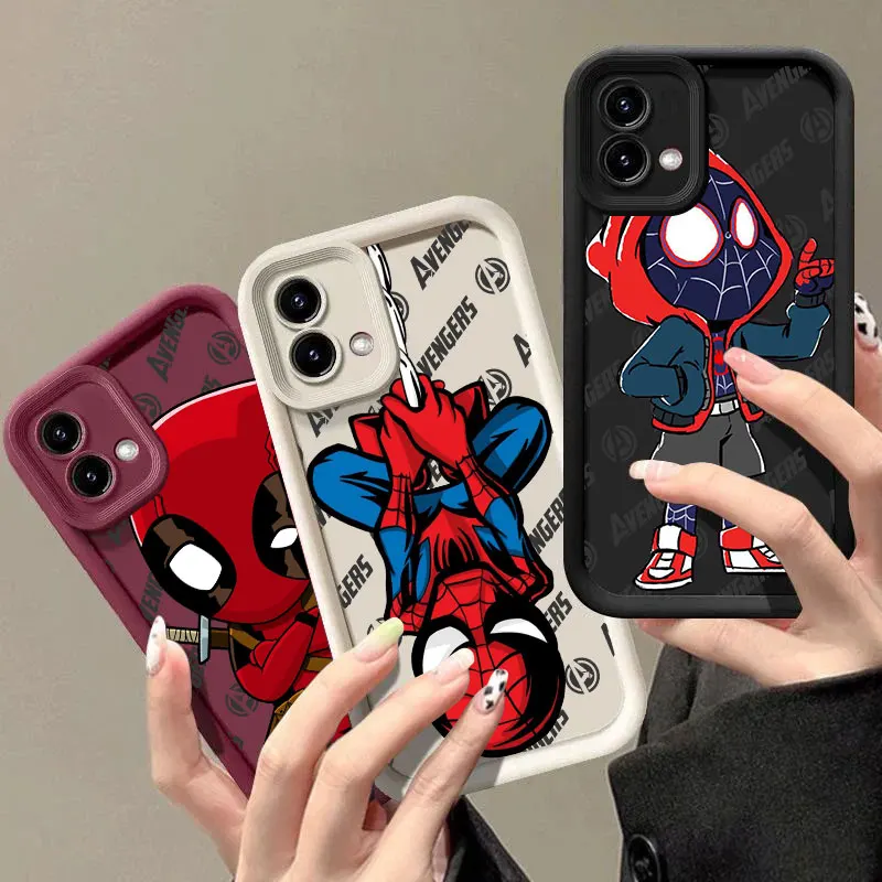 

Spiderman Deadpool Avengers Phone Case for Motorola Moto Edge 40 NEO 50 Pro 60 Fusion G05 G14 G15 G32 G35 G53 G60 G84 G85 Cover