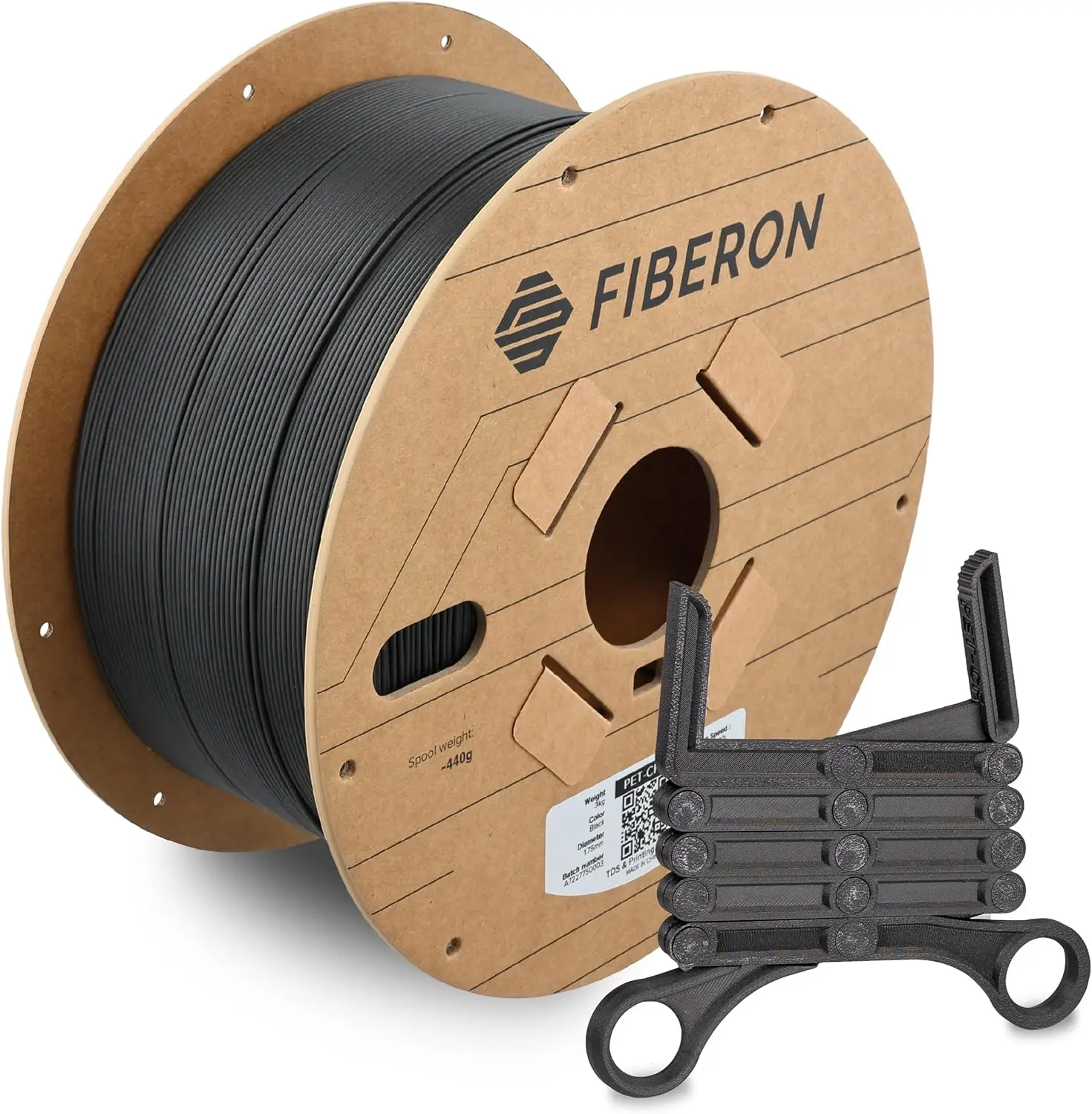 

Carbon Fiber PET 3D Printer Filament 1.75mm 3kg Black, Excellent Stiffness for Jigs & Fixtures