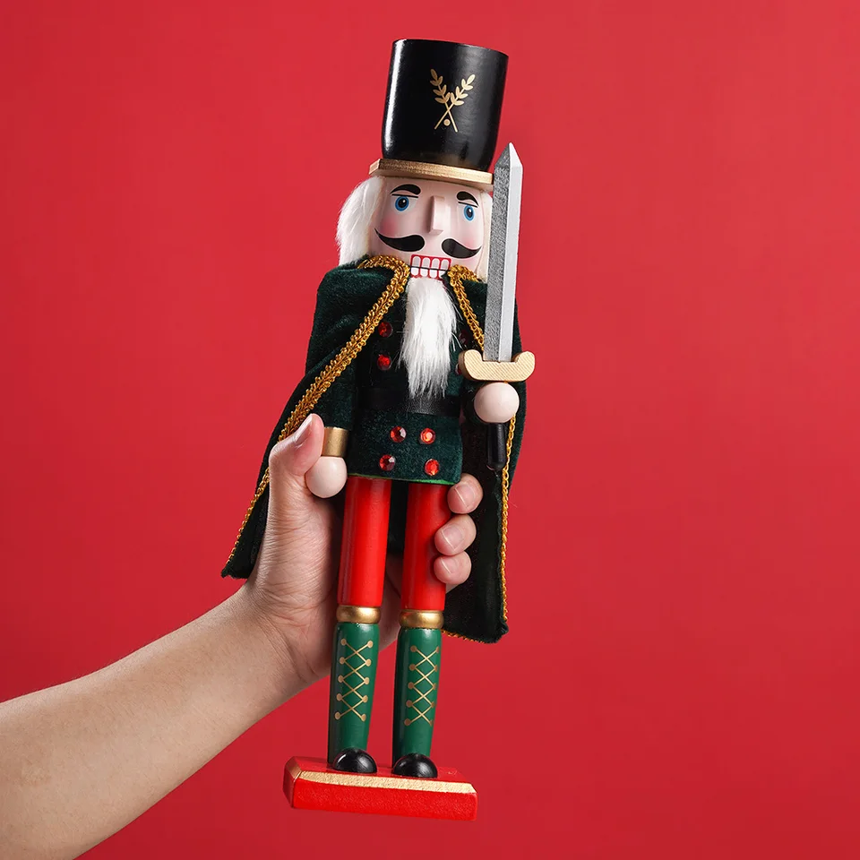 Majestic King Nutcracker Wooden Holiday Decor