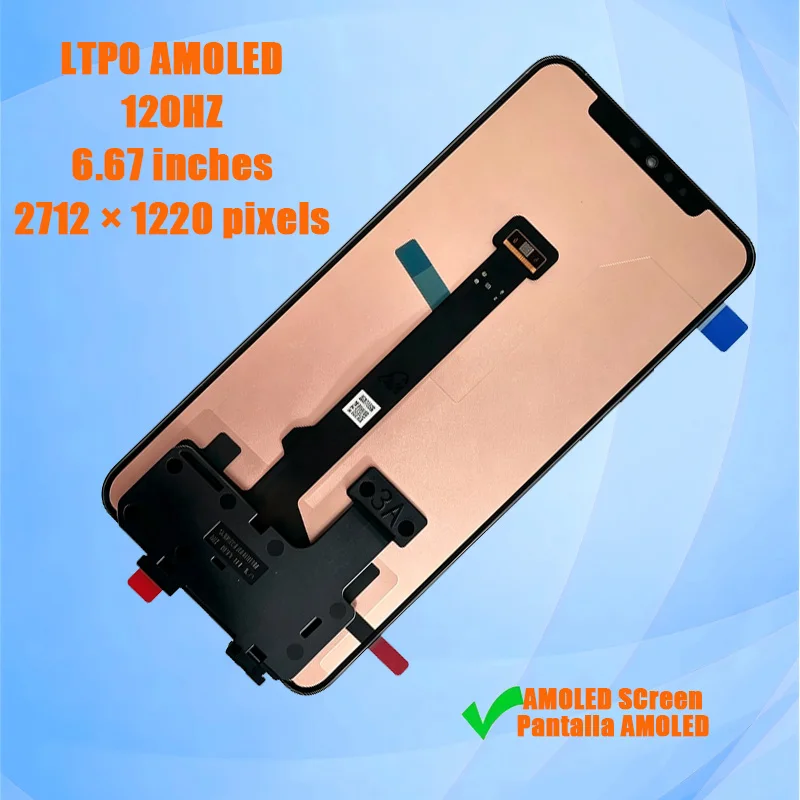 6.67‘’ Orig AMOLED For Redmi Turbo3 Turbo 3 Pantalla LCD Display Screen+Touch Digitizer Assembly For REDMI TURBO 3 Replacement
