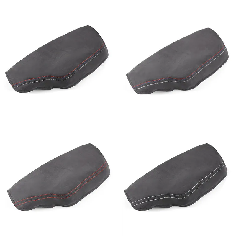 LHD / RHD For BMW 3 Series F30 2013 2014 2015 2016 2017 2018 Car Center Console Armrest Box Cover Suede Leather Trim Accessories