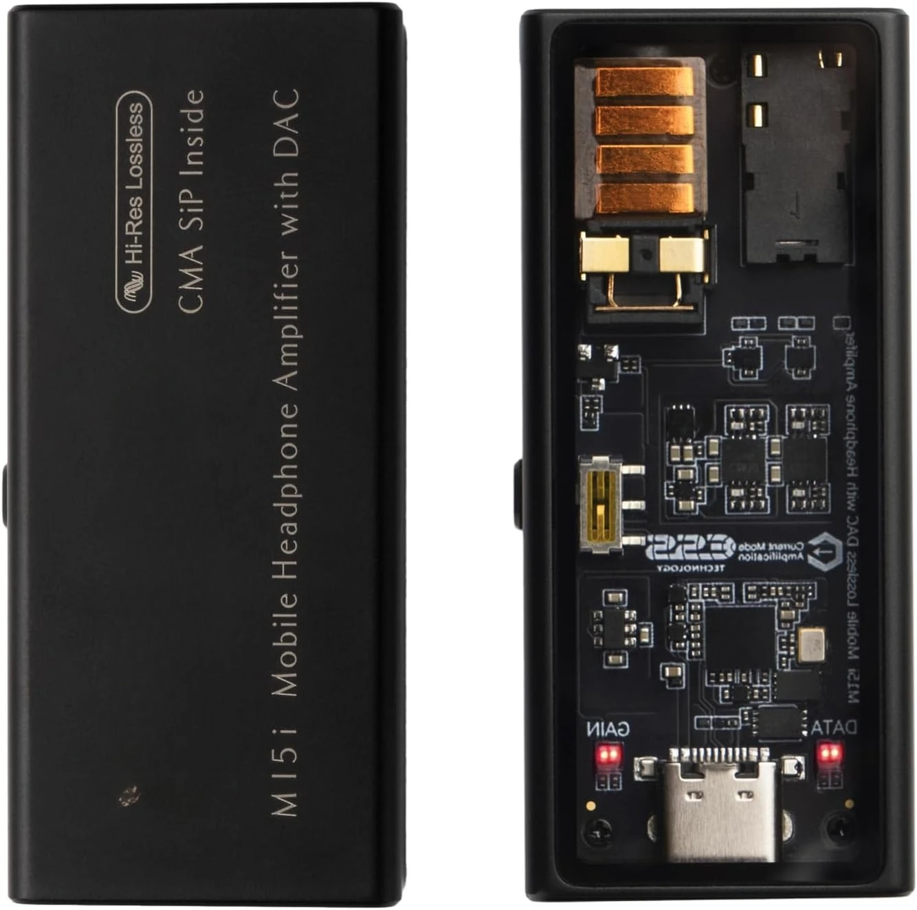 

Усилитель для наушников M15i Портативный USB-усилитель постоянного тока с двойным разъемом, портативный усилитель для наушников — сертифицирован Mfi, Hi-Res Dac